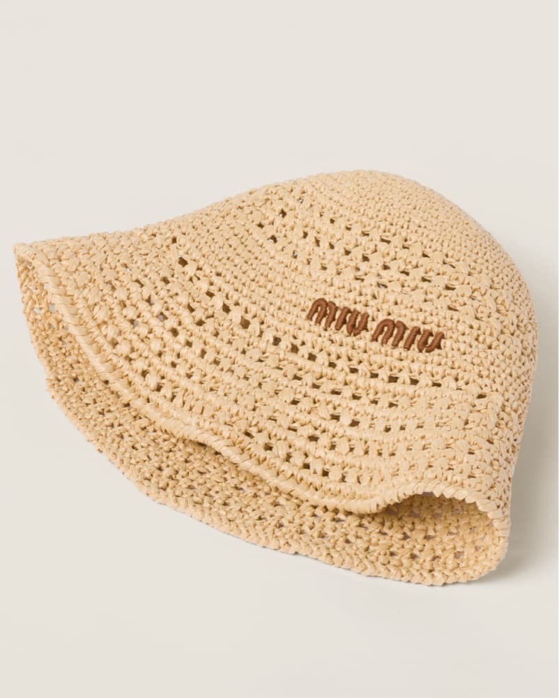 MiuMiu - Woven Hat - Image 1