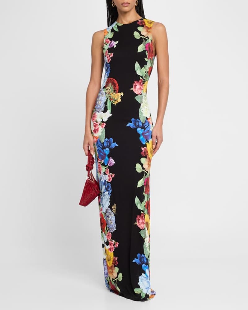 Delora Floral Sleeveless Maxi Dress - Image 2