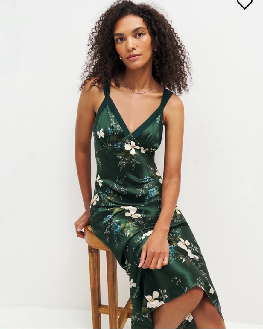 Reformation Neola Silk Dress - Image 2