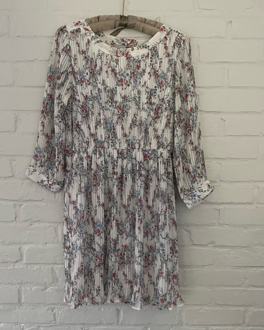 Anine Bing White Floral Tea Dress - Image 2
