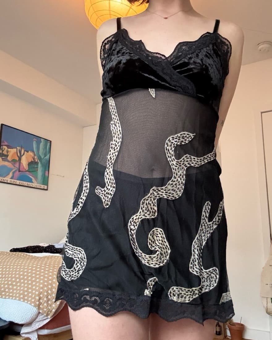 gorgeous italian vintage slip - Image 2