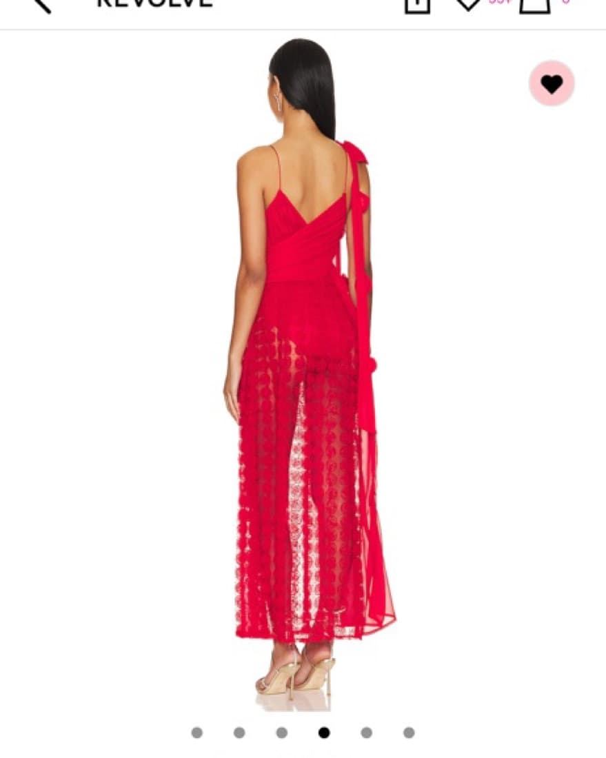 For Love And Lemons Sheer Red dress - Image 3