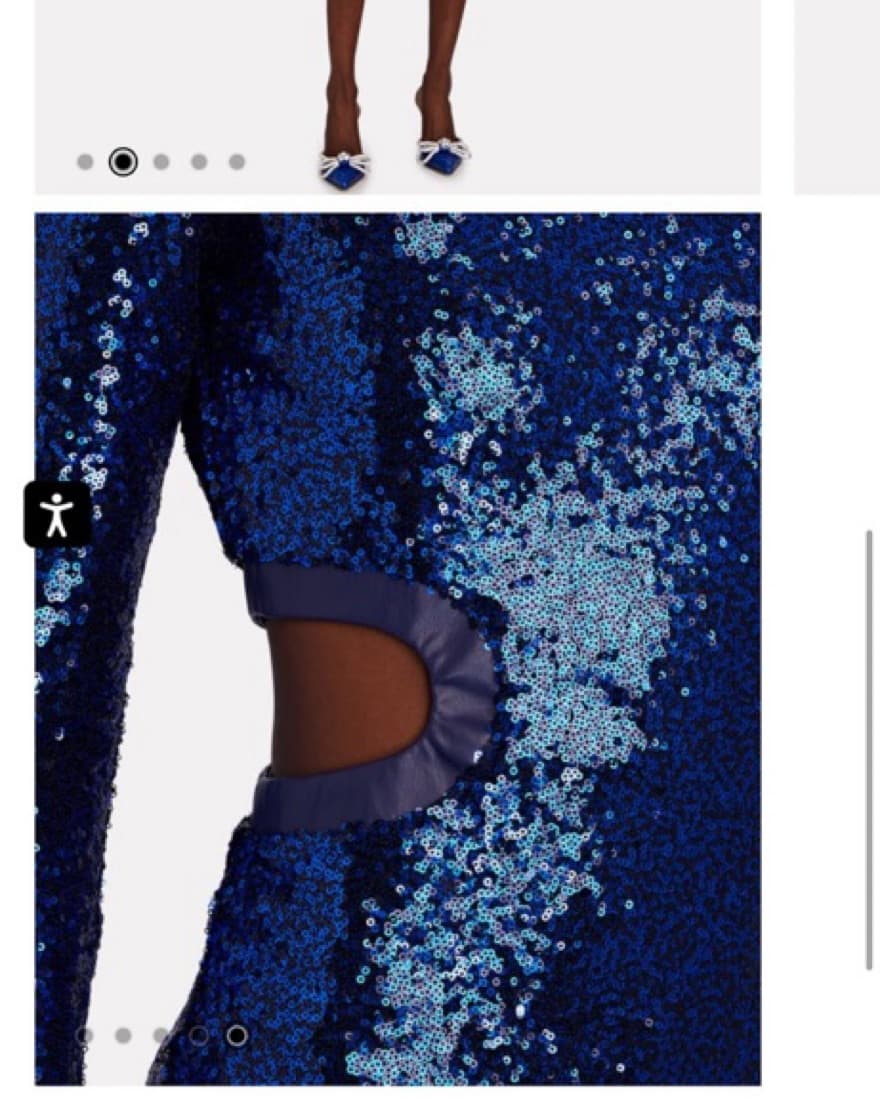 Staud Dolce Cut Out Sequin Mini Dress - Image 5