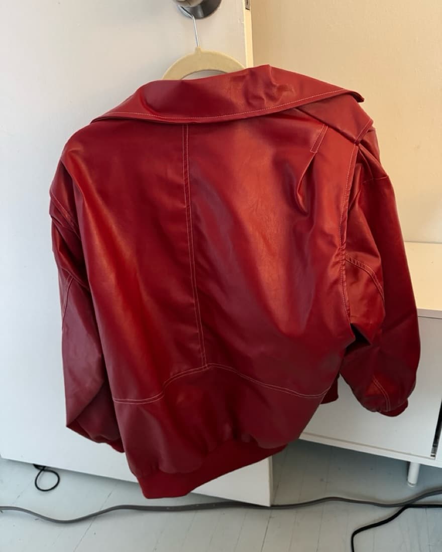 Red Leather Jacket  - Image 2