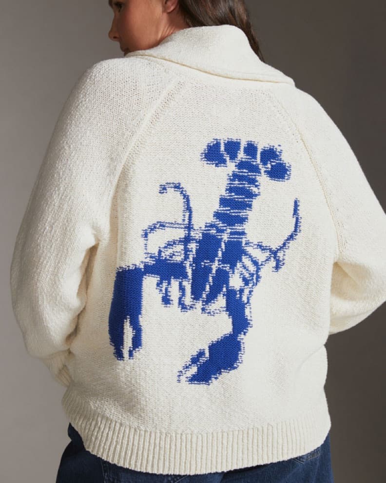 Anthropologie Lobster Cardigan - Image 1