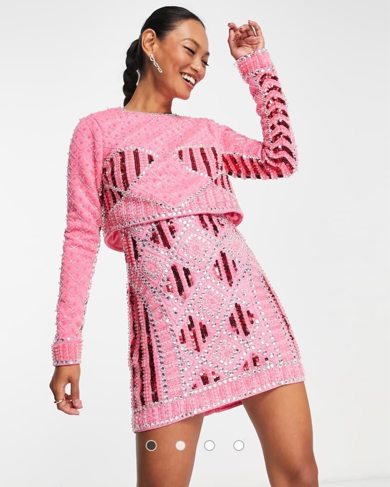 ASOS Design Embellished Sequin Dress - Image 2