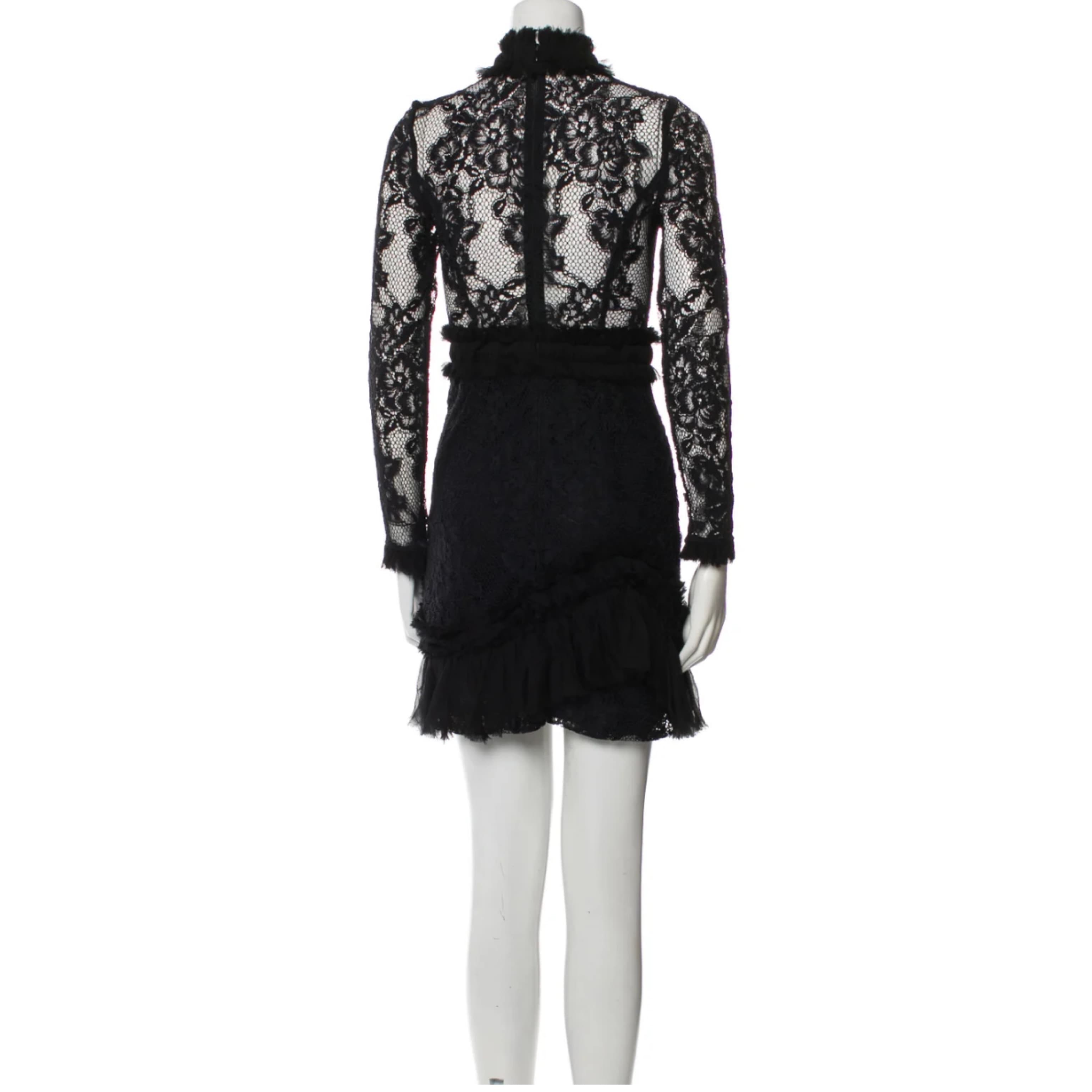 Alexis black Lace Dress - Image 2