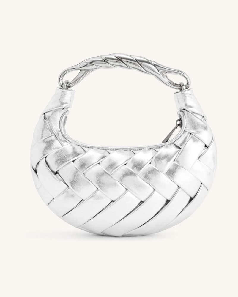 JW Pei Silver Orla Weave Bag - Image 1