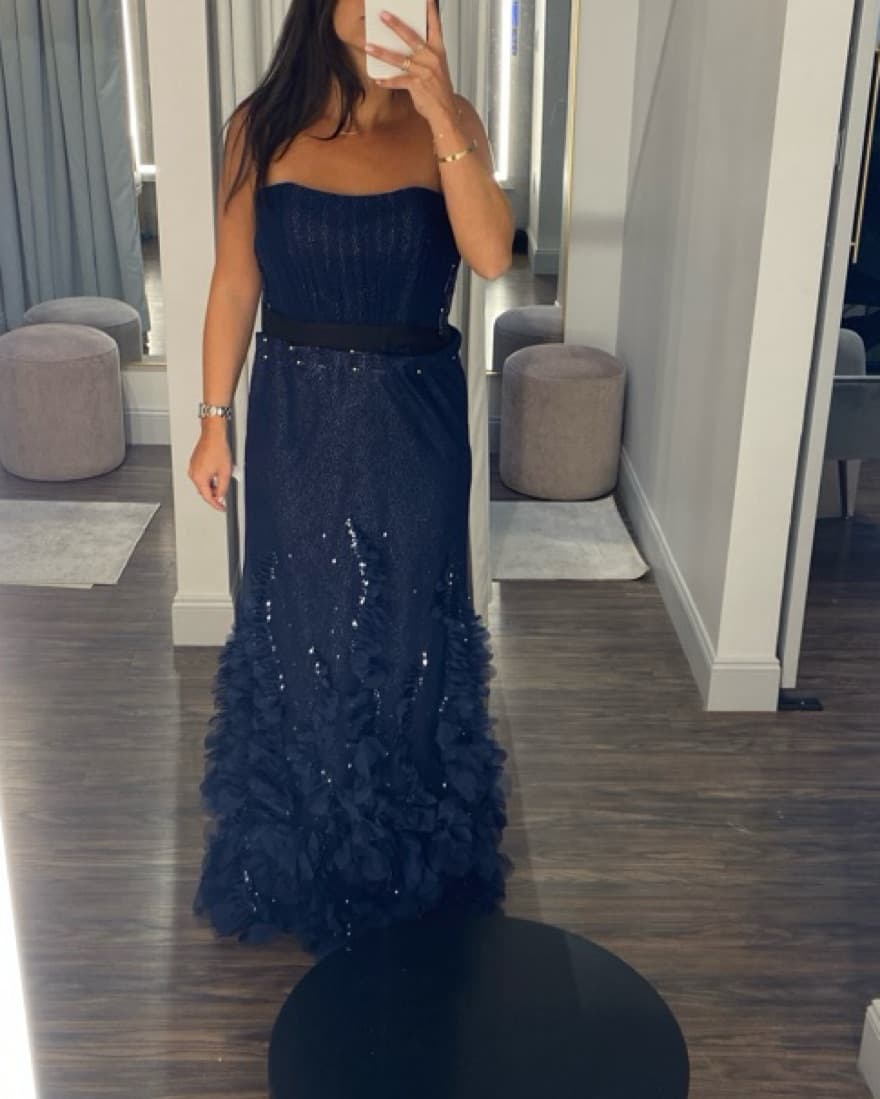 Ruffle-trim Strapless Gown - Image 2