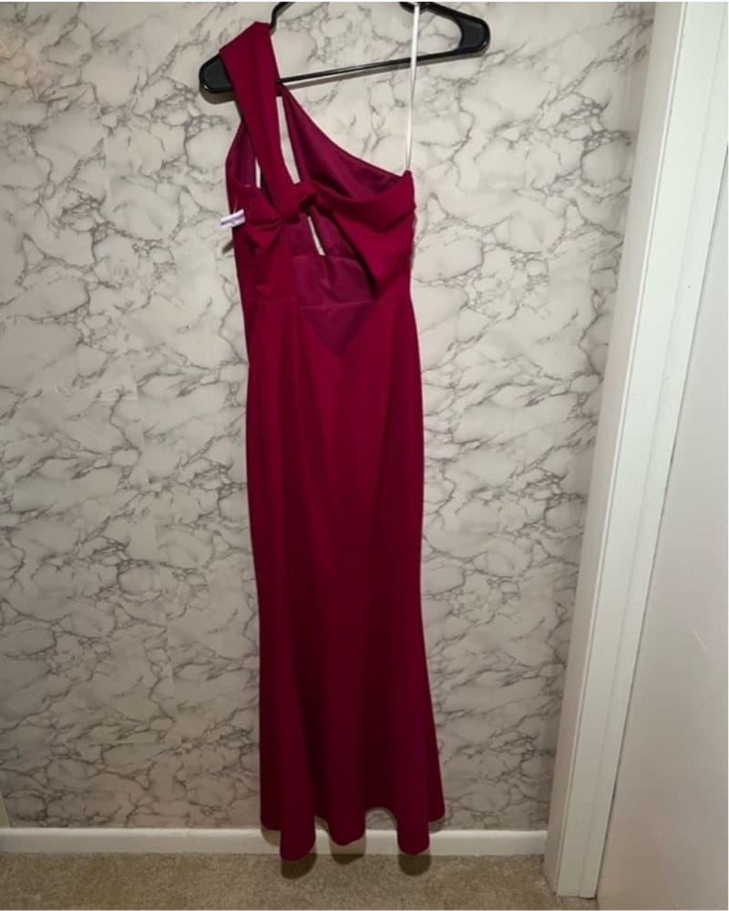 Katie May Edgy Cutout One Shoulder Gown - Image 4