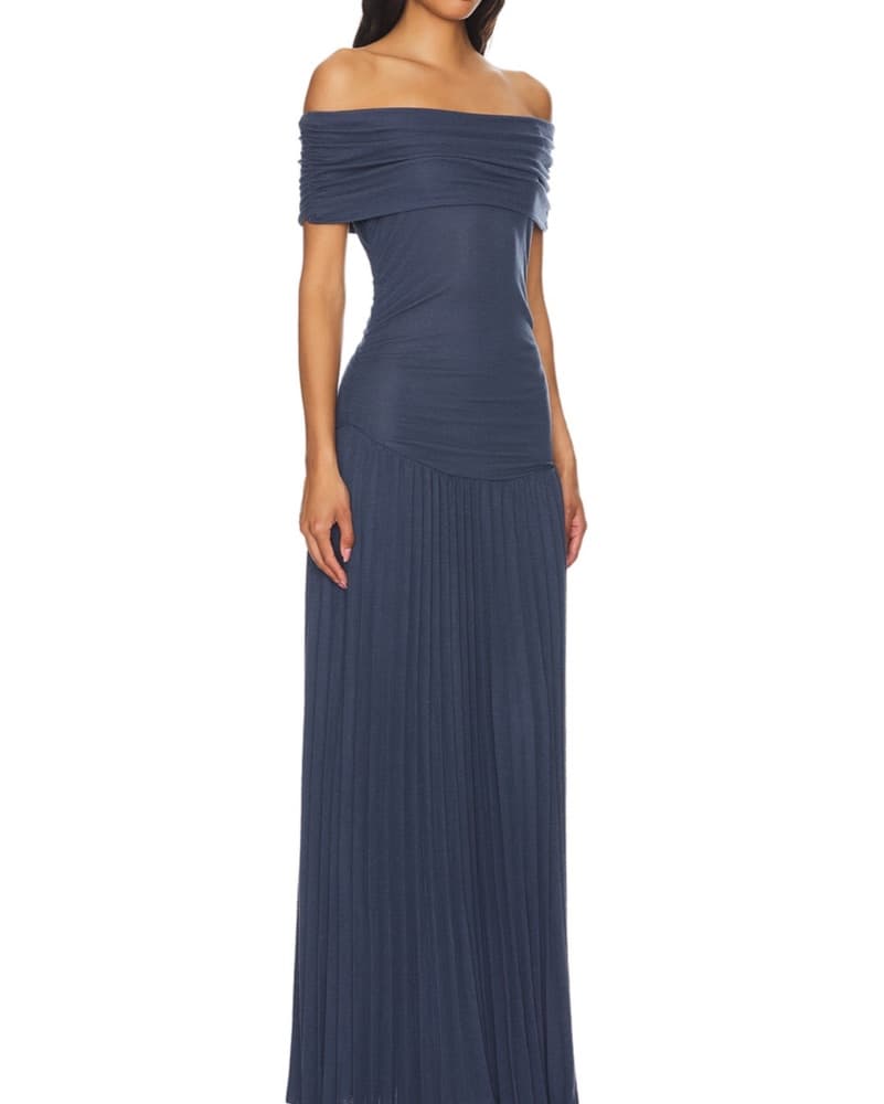 Lioness Navy Maxi Dress - Image 1