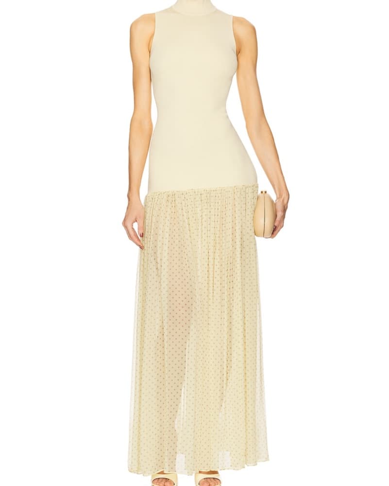 Helsa Costanza Butter Yellow Gown - Image 4