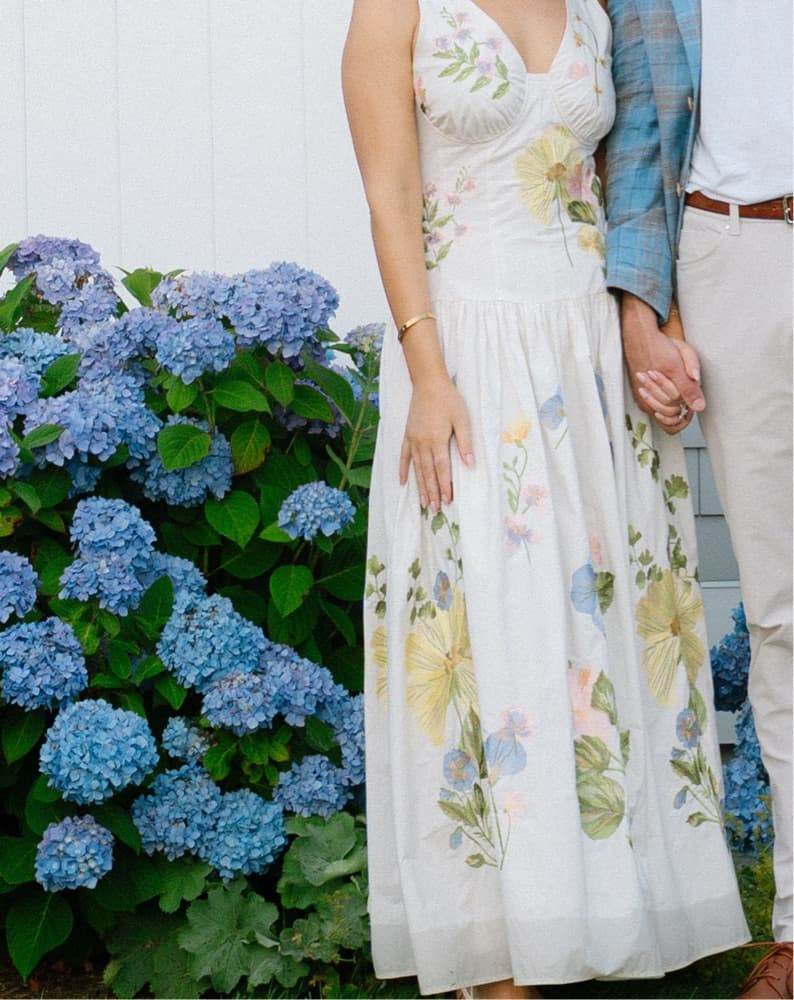 White Corseted Maxi Dress  - Image 1