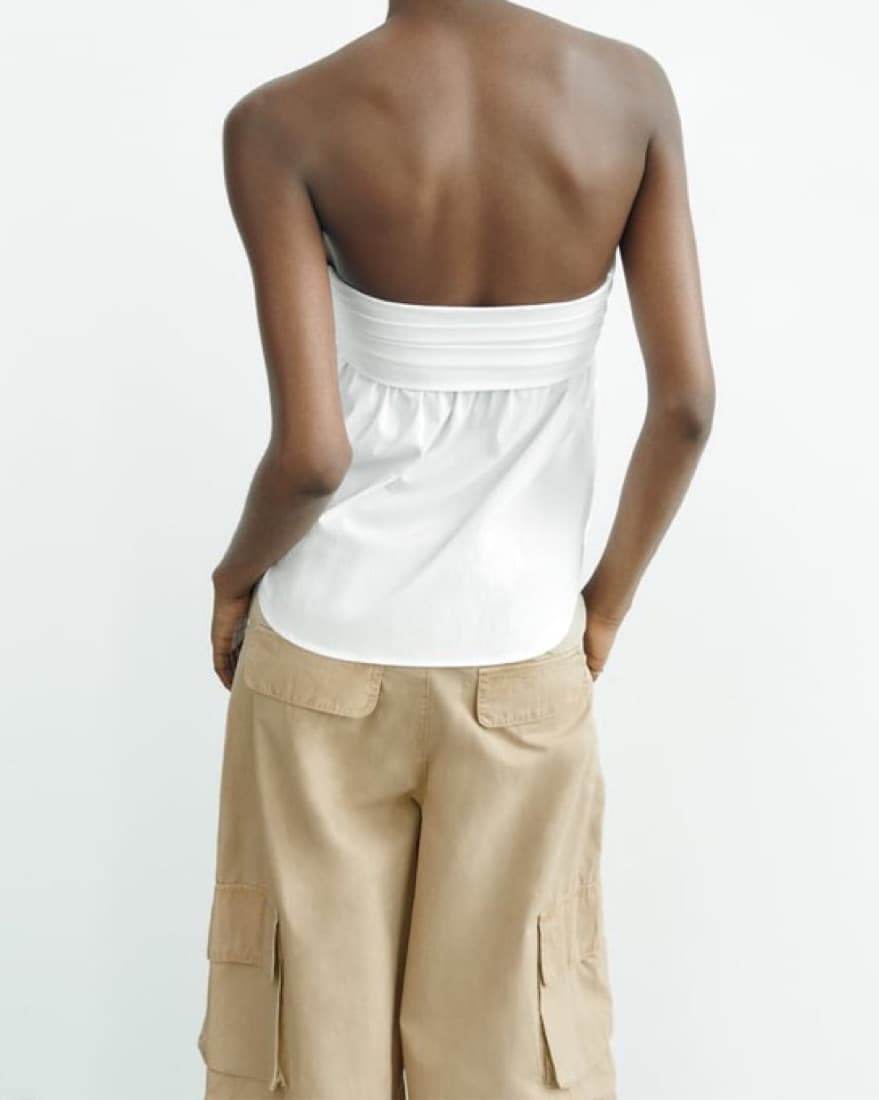 strapless White Top - Image 5