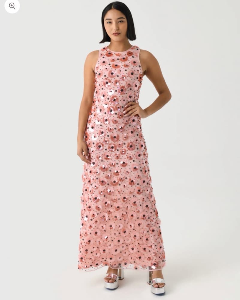 Floral Sequin Maxi Dress - Image 2
