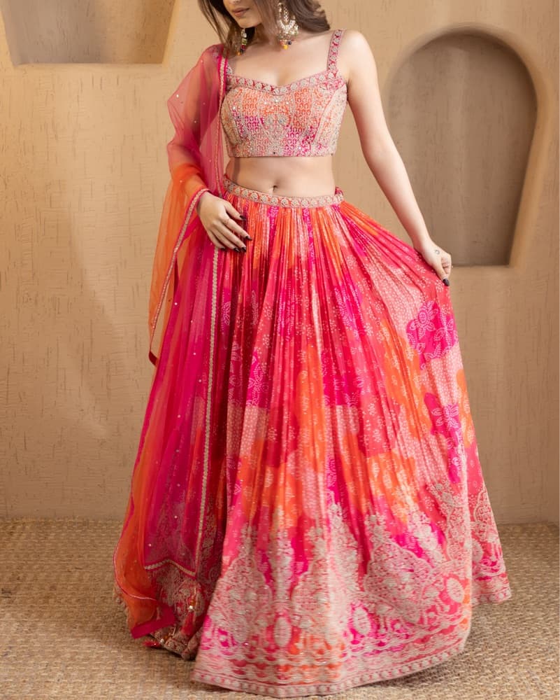 Sunset Lehenga XS-S | indian wedding - Image 4