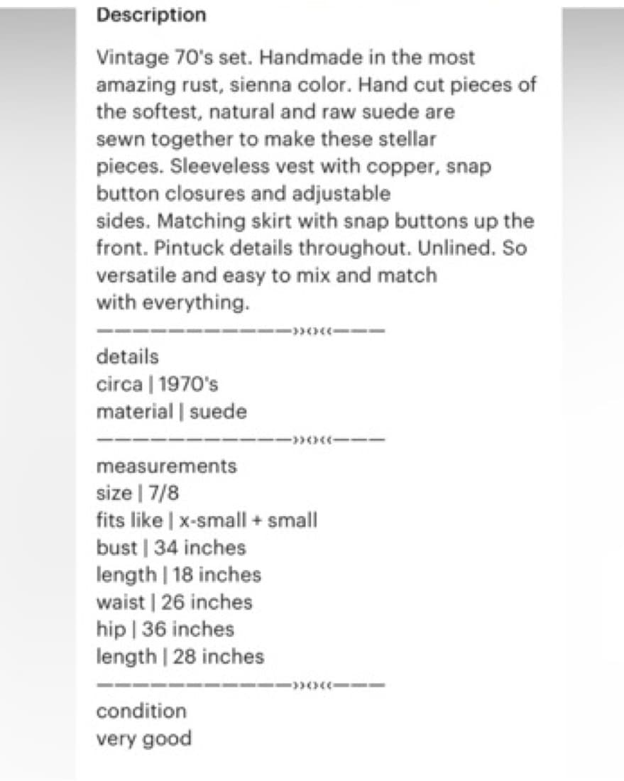 Suede Vest Skirt Set  - Image 6