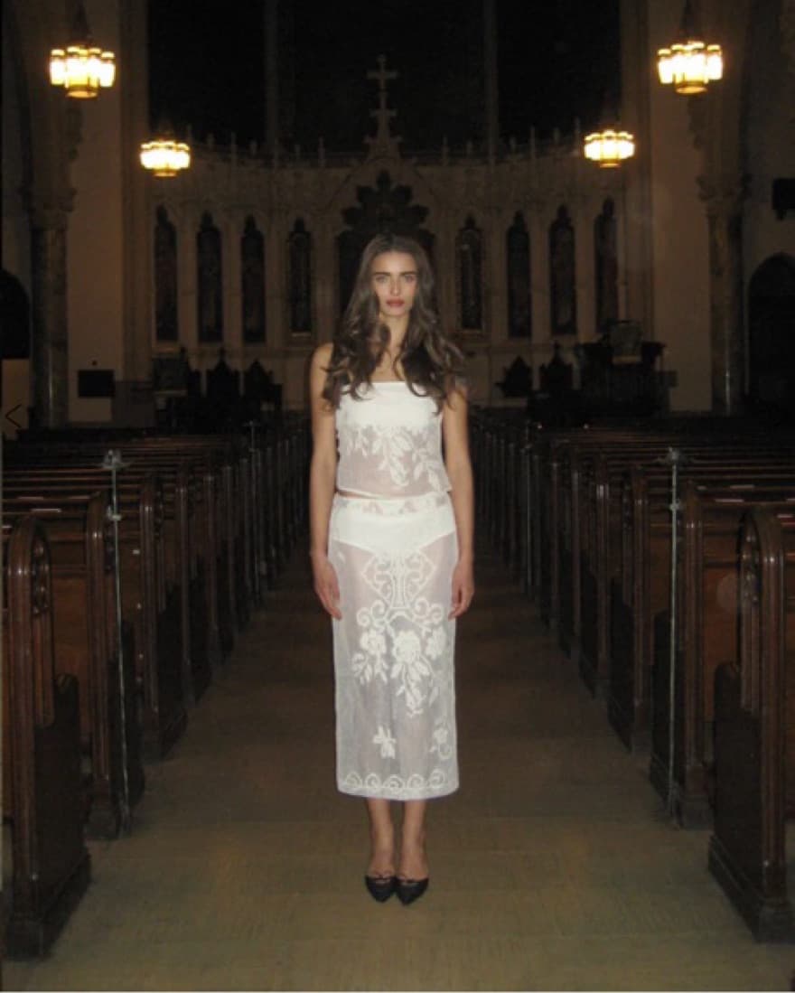 WITH JEAN SAINT MIDI SKIRT WHITE - Image 6