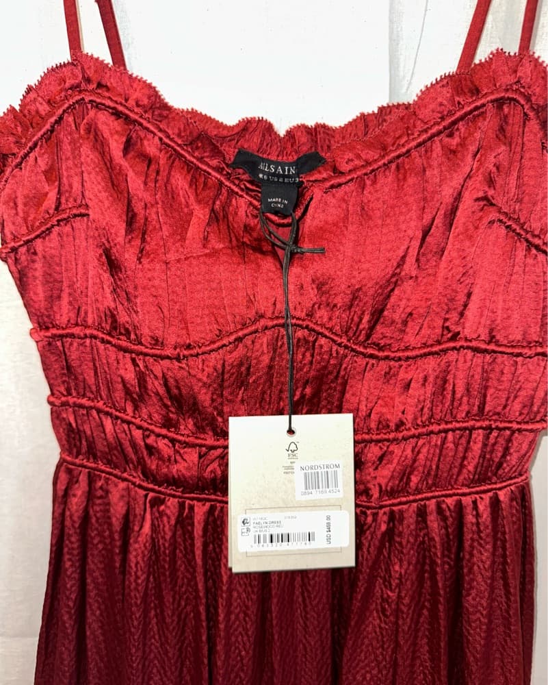 NWT All Siants Faelyn Silk Maxi Dress - Image 3