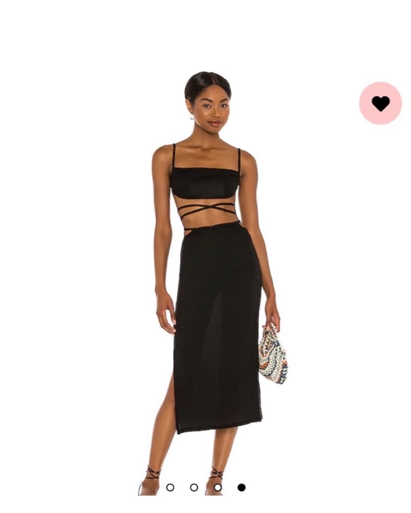 Weworewhat Skirt And Top Set Black - Image 1