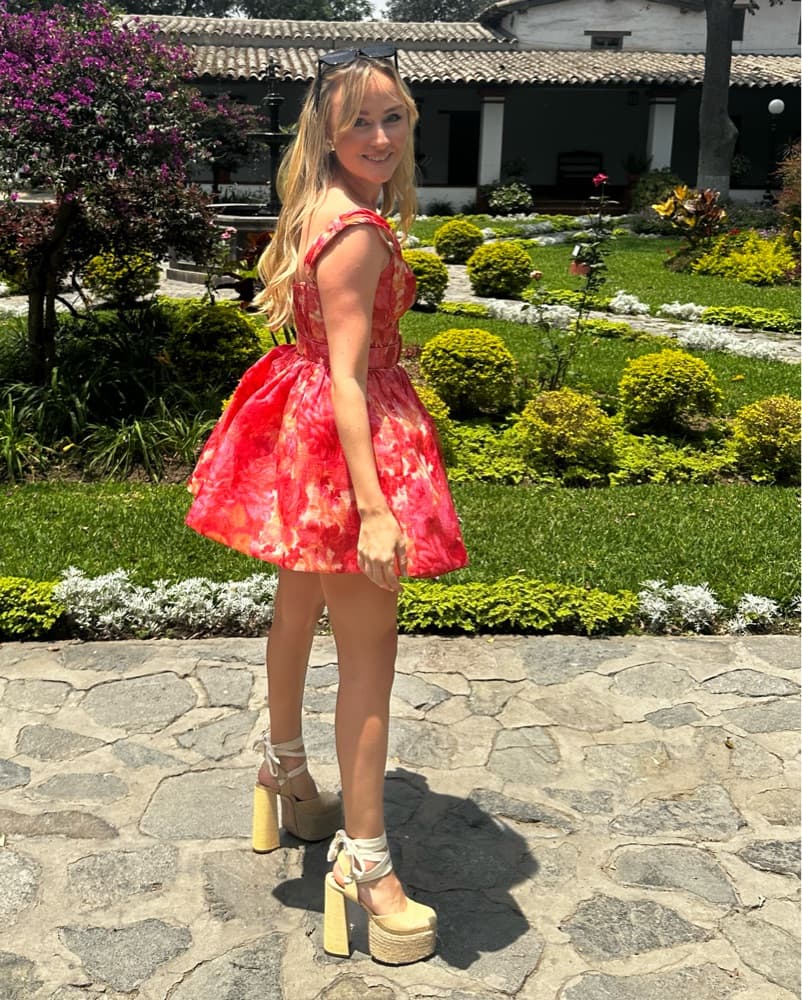 Pink Zimmermann Mini Dress - Image 2