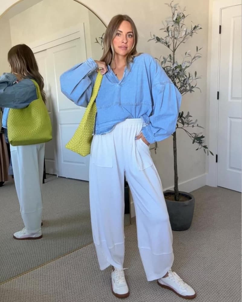Denim Blouse - Free people dupe - Image 3