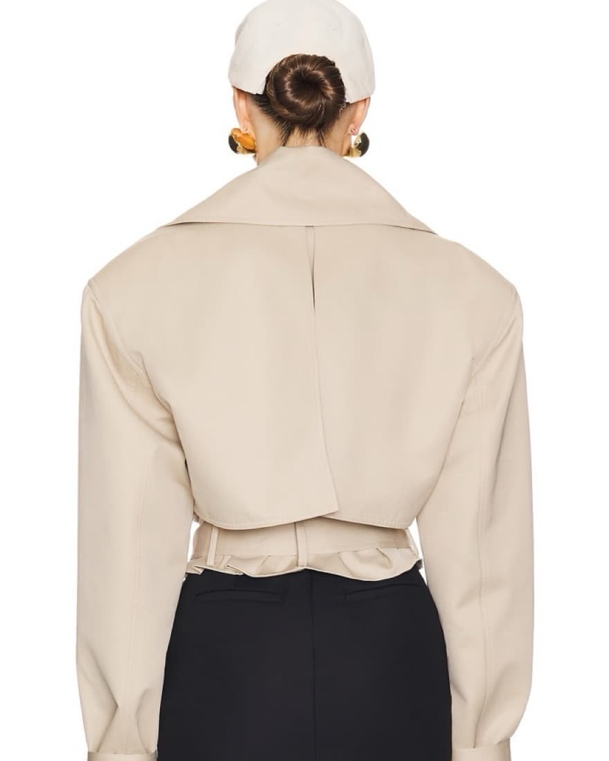 Helsa Cropped Trench  - Image 3