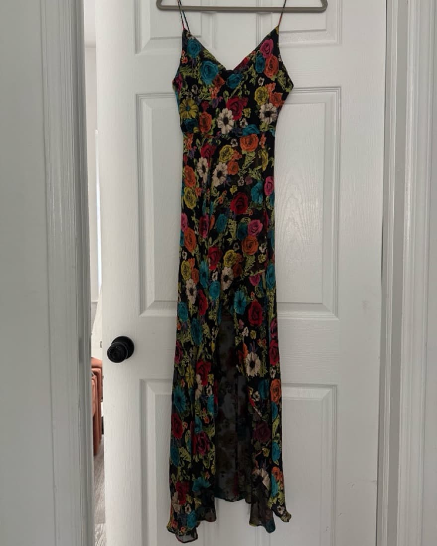 Christina High-Low Floral Midi Dress - Image 2