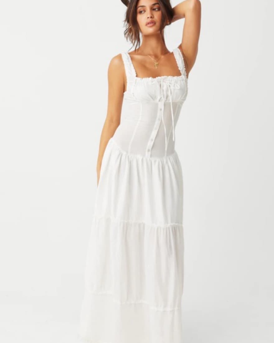 White Cristabelle Dress - Image 1