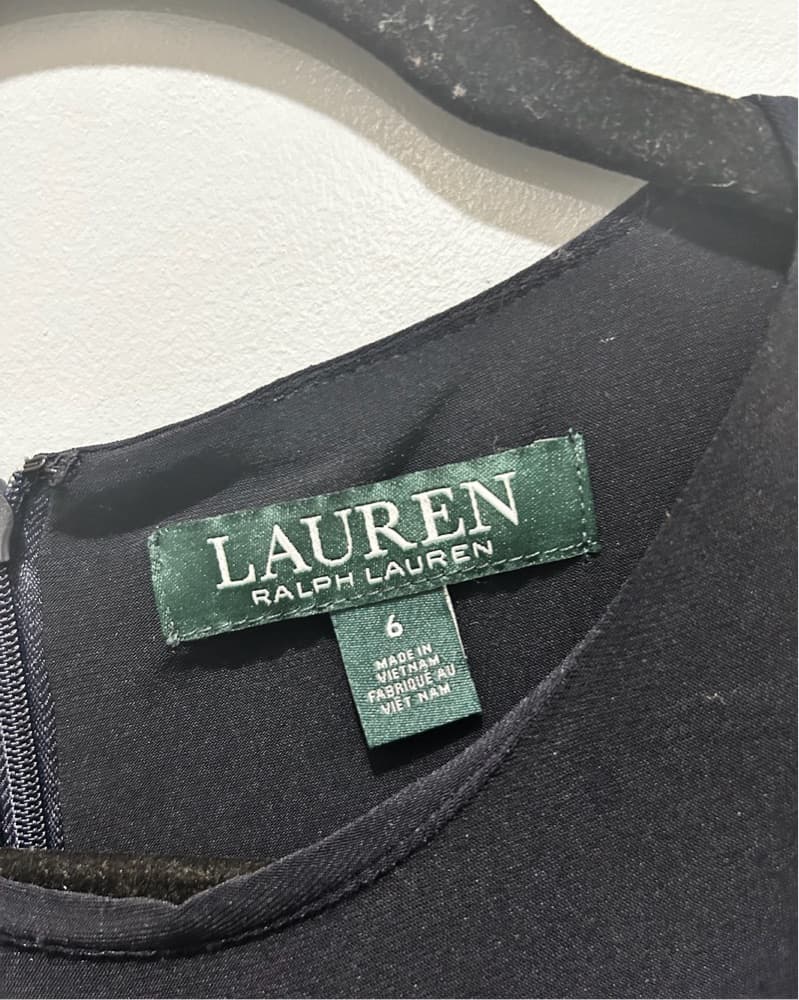 Ralph Lauren Deep Navy Twist-Front Dress - Image 3