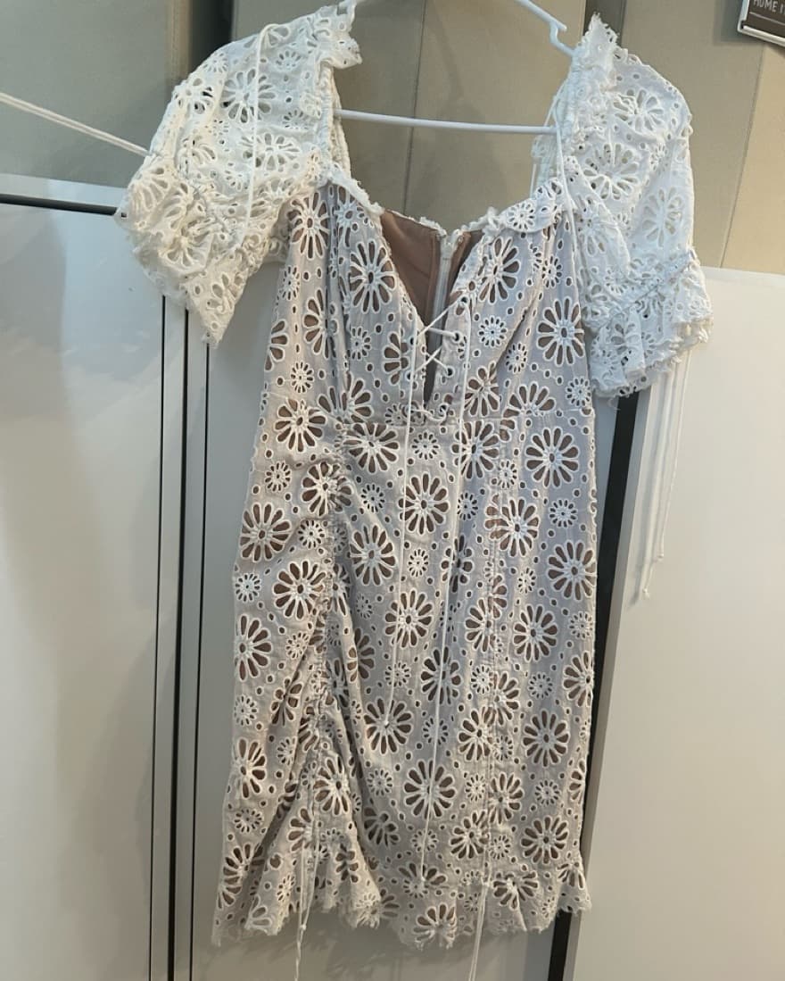 For Love & Lemons White Mini Dress  - Image 3