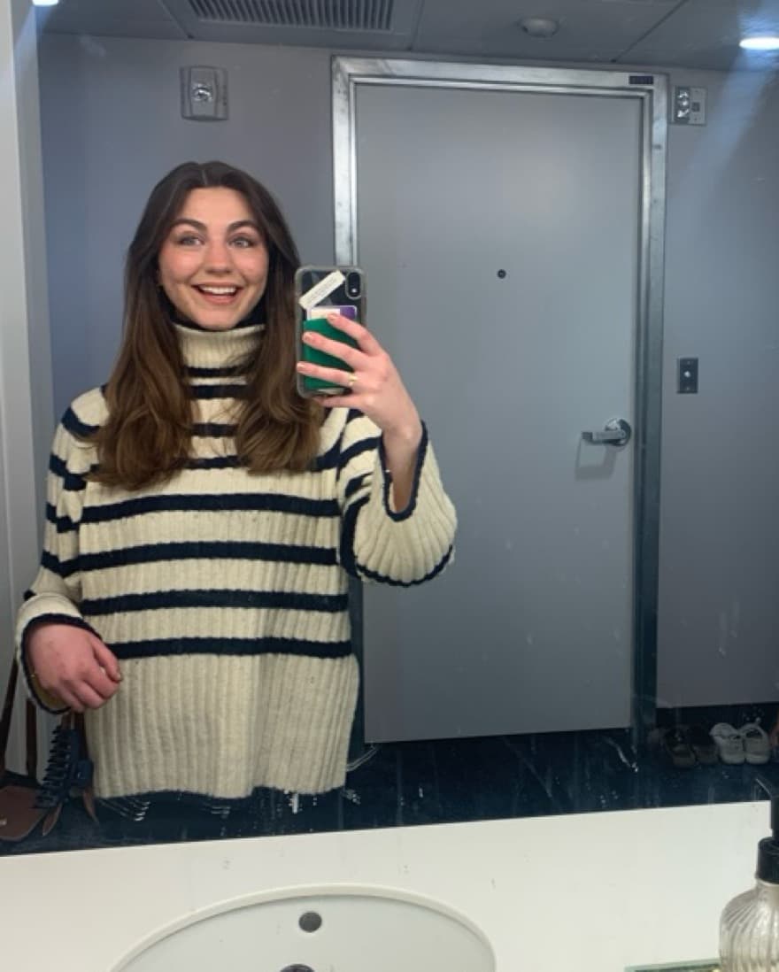 H&M Oversized Striped Sweater - Image 1