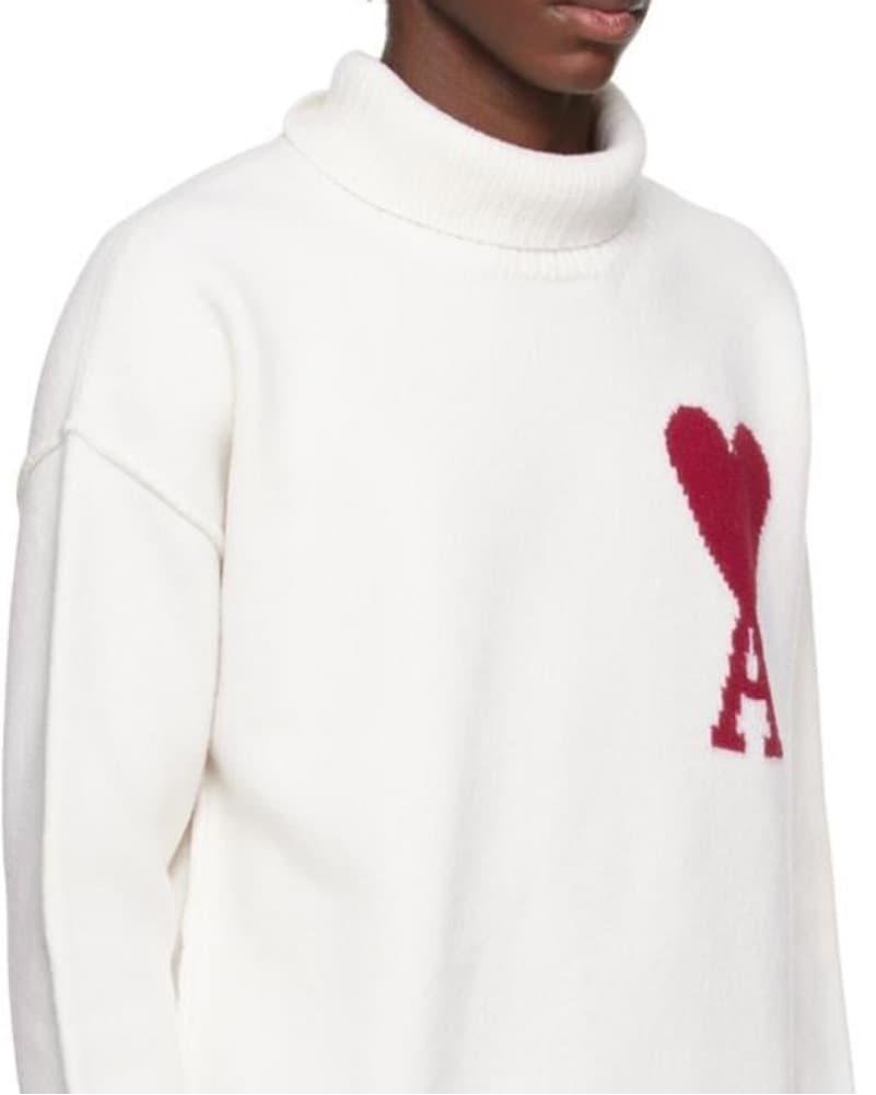 $690 ami paris turtleneck sweater - Image 3