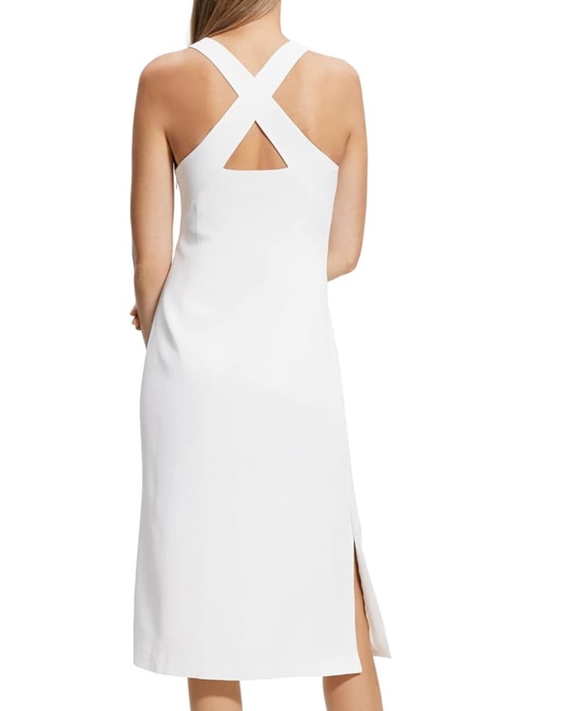 Theory Elegant White Midi Dress - Image 5
