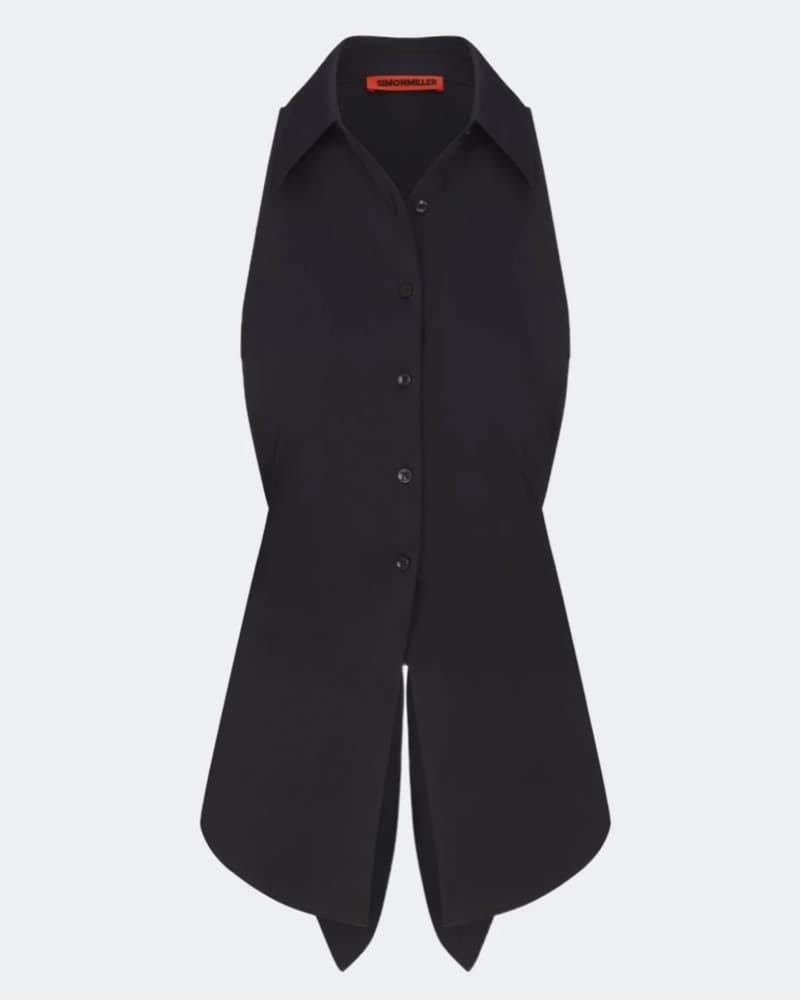 Simon Miller Loch Sleeveless Poplin Top - Image 1