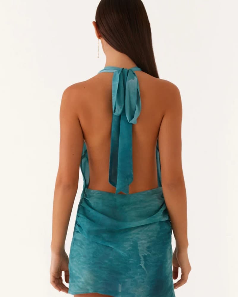 Seashell Blue Mini Dress - Image 2