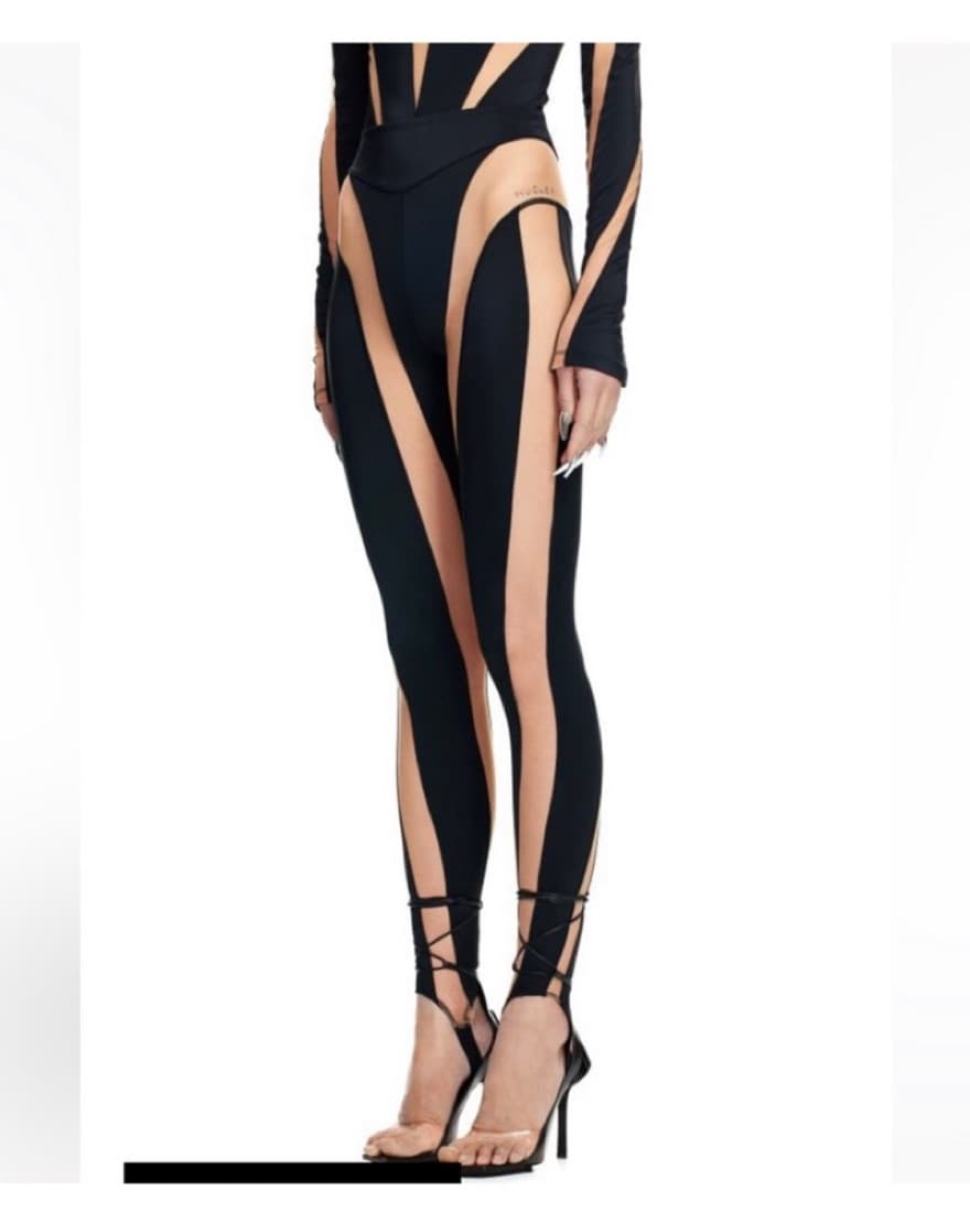 H&M x Mugler Spiral Stirrup Leggings - Image 4