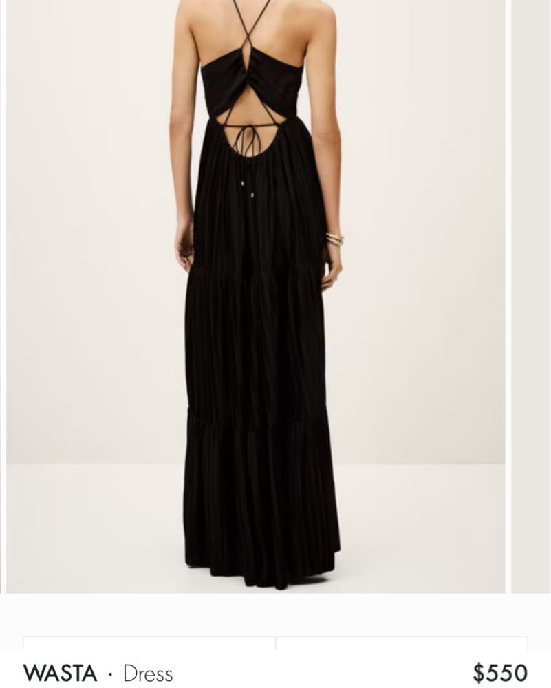 Ba&sh Black Tie Wedding Dress - Image 3