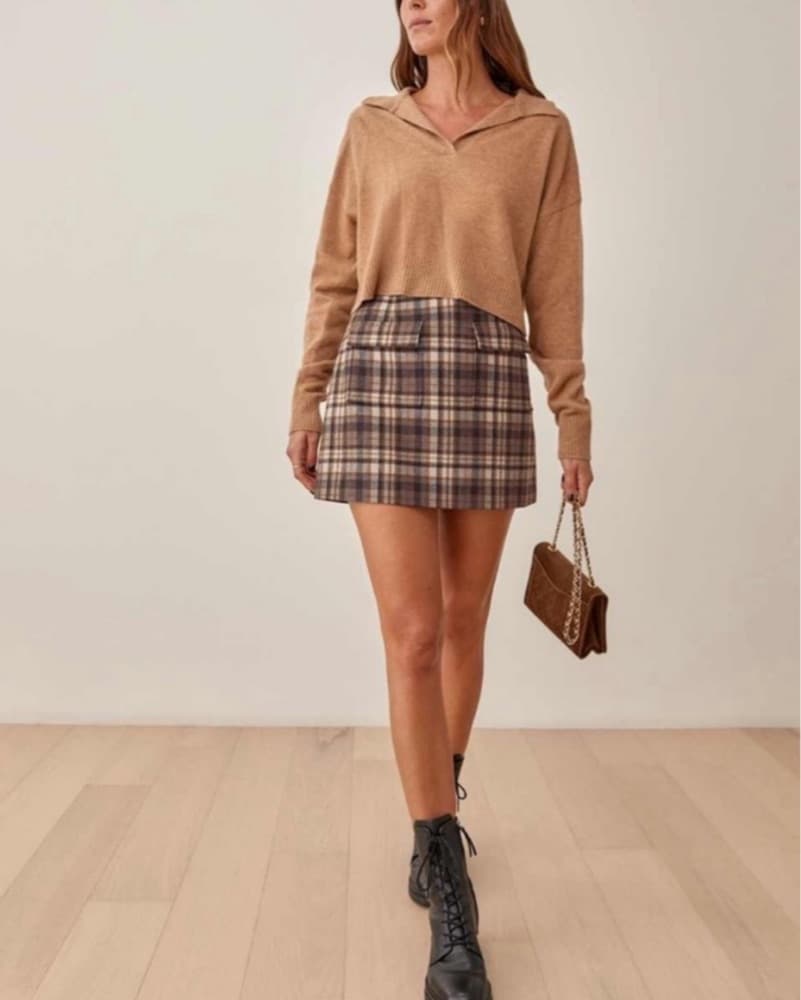 Reformation Janis Mini Skirt - Image 1
