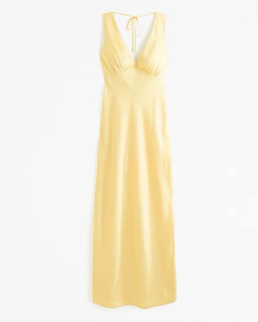 Plunge Cowl Back Maxi Dress Abercrombie - Image 1