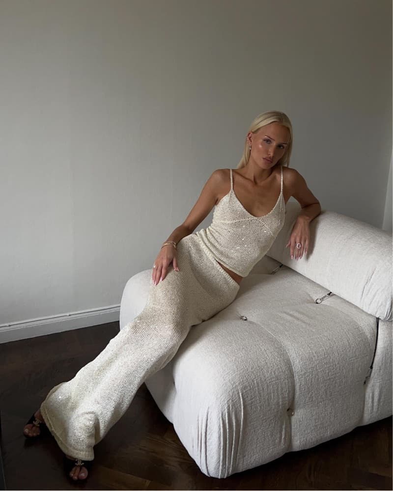 ASTA RESORT Ivory Sequin Set - Image 4