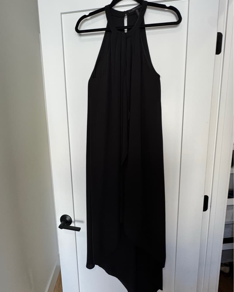 Elegant Black Halter Dress - Image 2