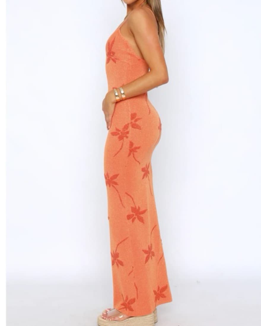 White Fox Boutique Maxi Dress Orange - Image 2