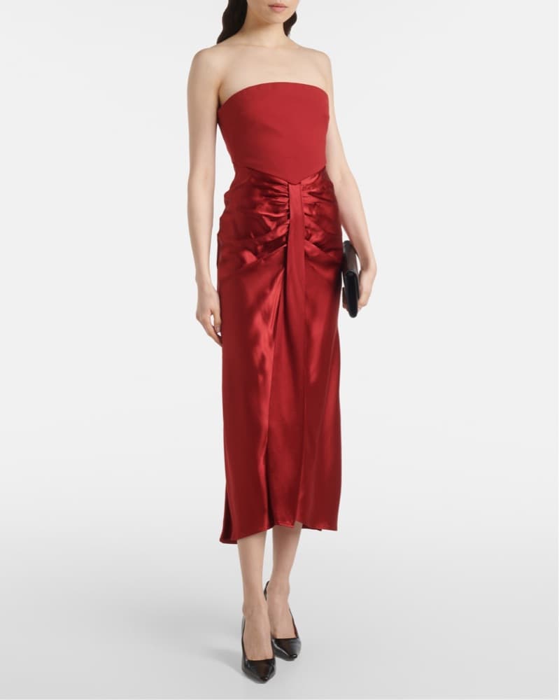 Staud Wayfaring Satin Dress - Image 2