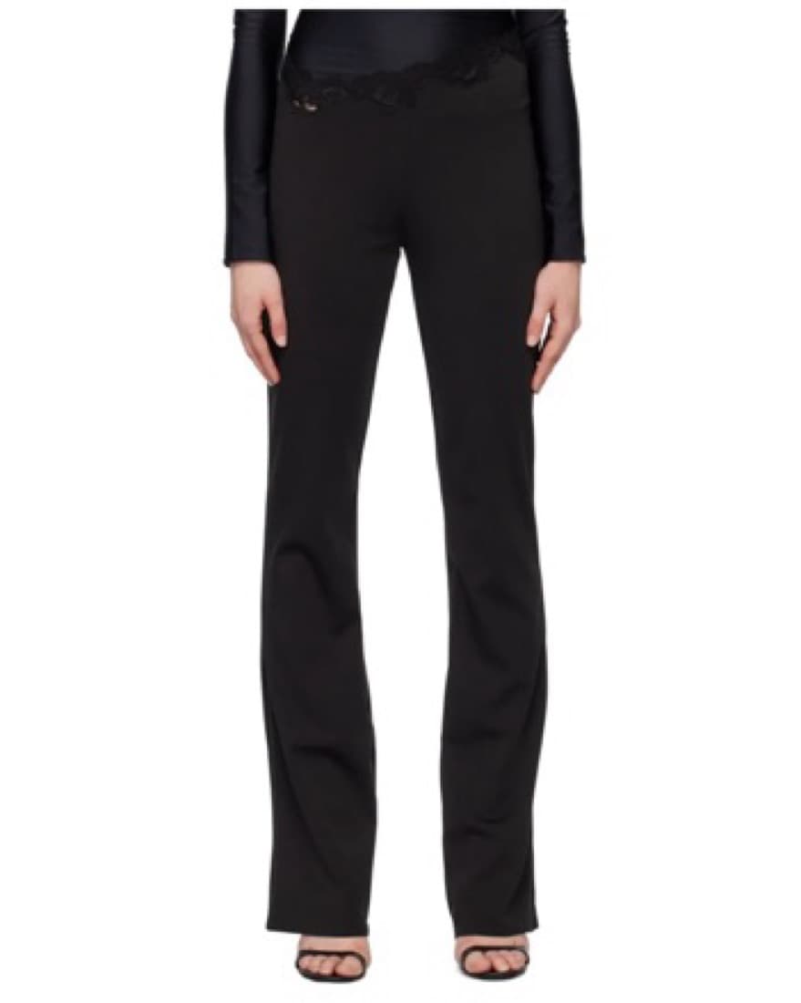 Valliant Black Lace Asymmetric Trousers - Image 3