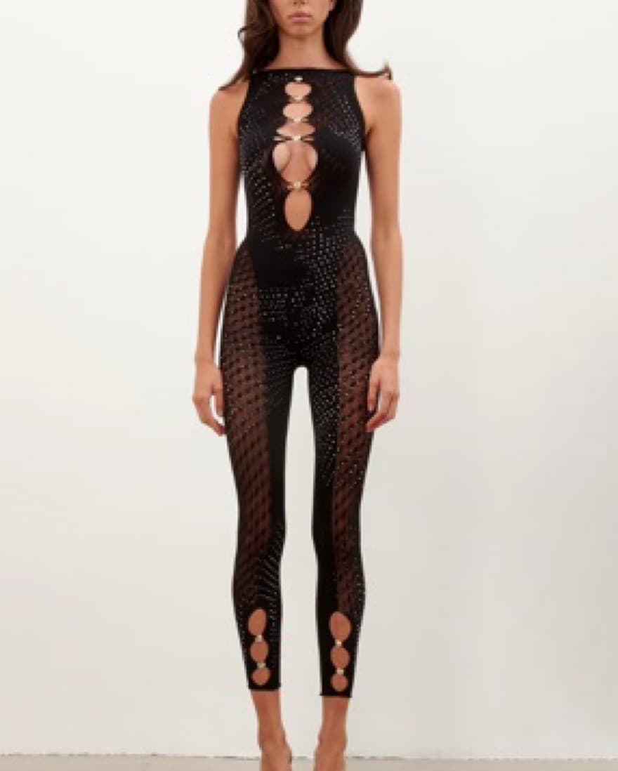 Rhinestoned Janice Jumpsuit - Image 1