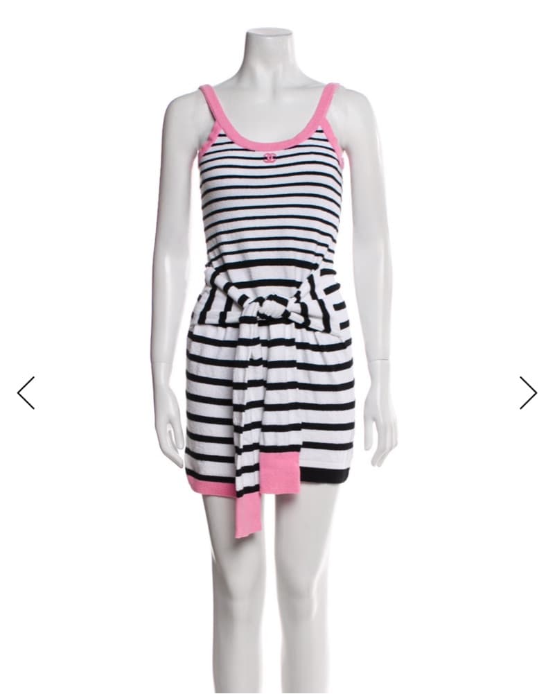 Chanel Terry Tank Dress Xs - Image 1