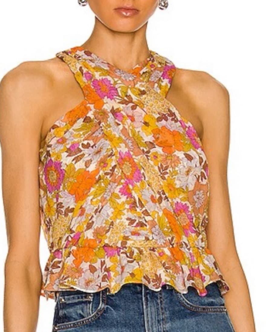 Veronica Beard Floral Halter Top - Image 1
