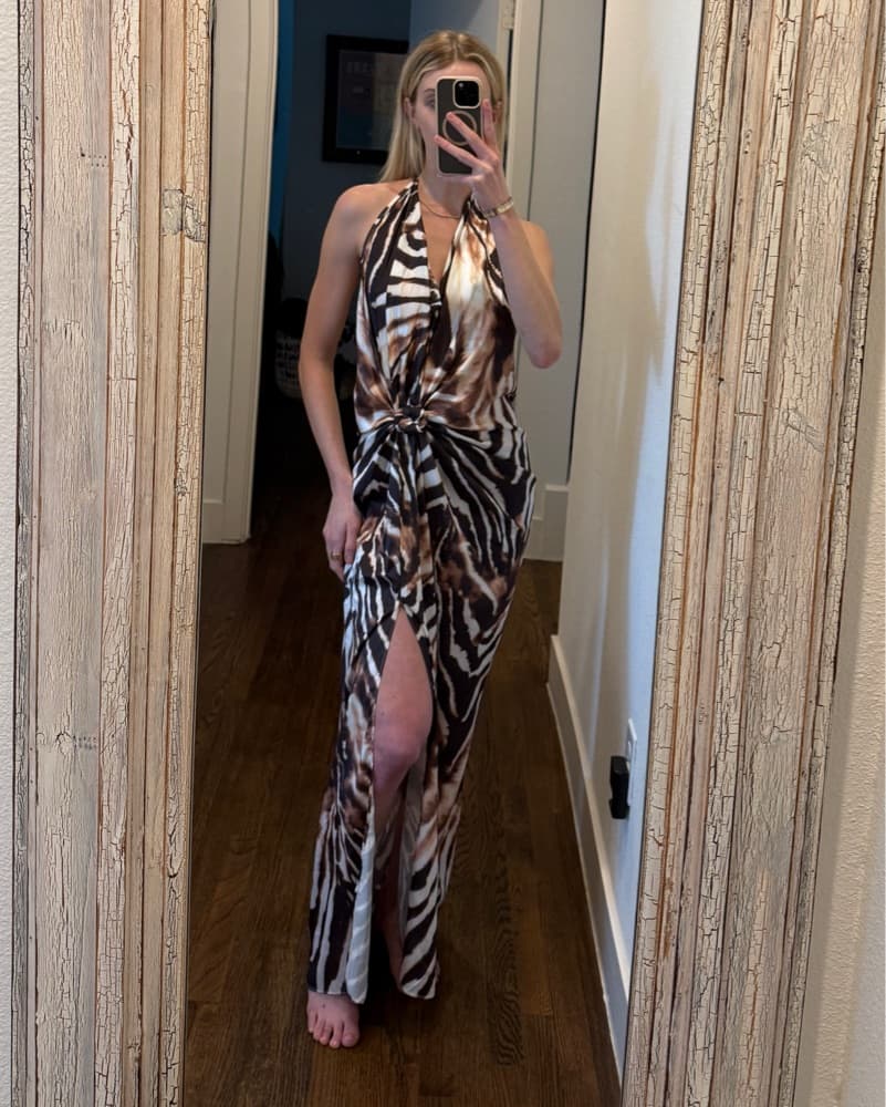 MULTI DESERT MUSE PRINT MAXI DRESS - Image 6