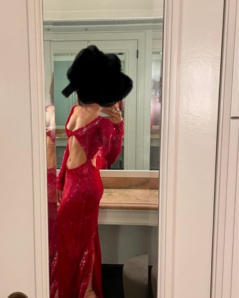 Laquan Smith Sequin Cut Out Gown - Image 4
